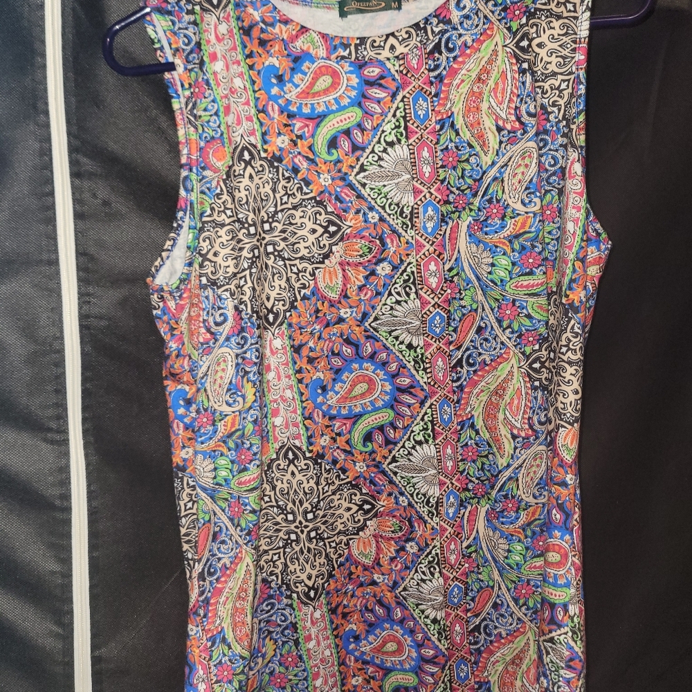 Colorful Paisley Tank Top